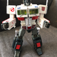Optimus transformed into robot mode.